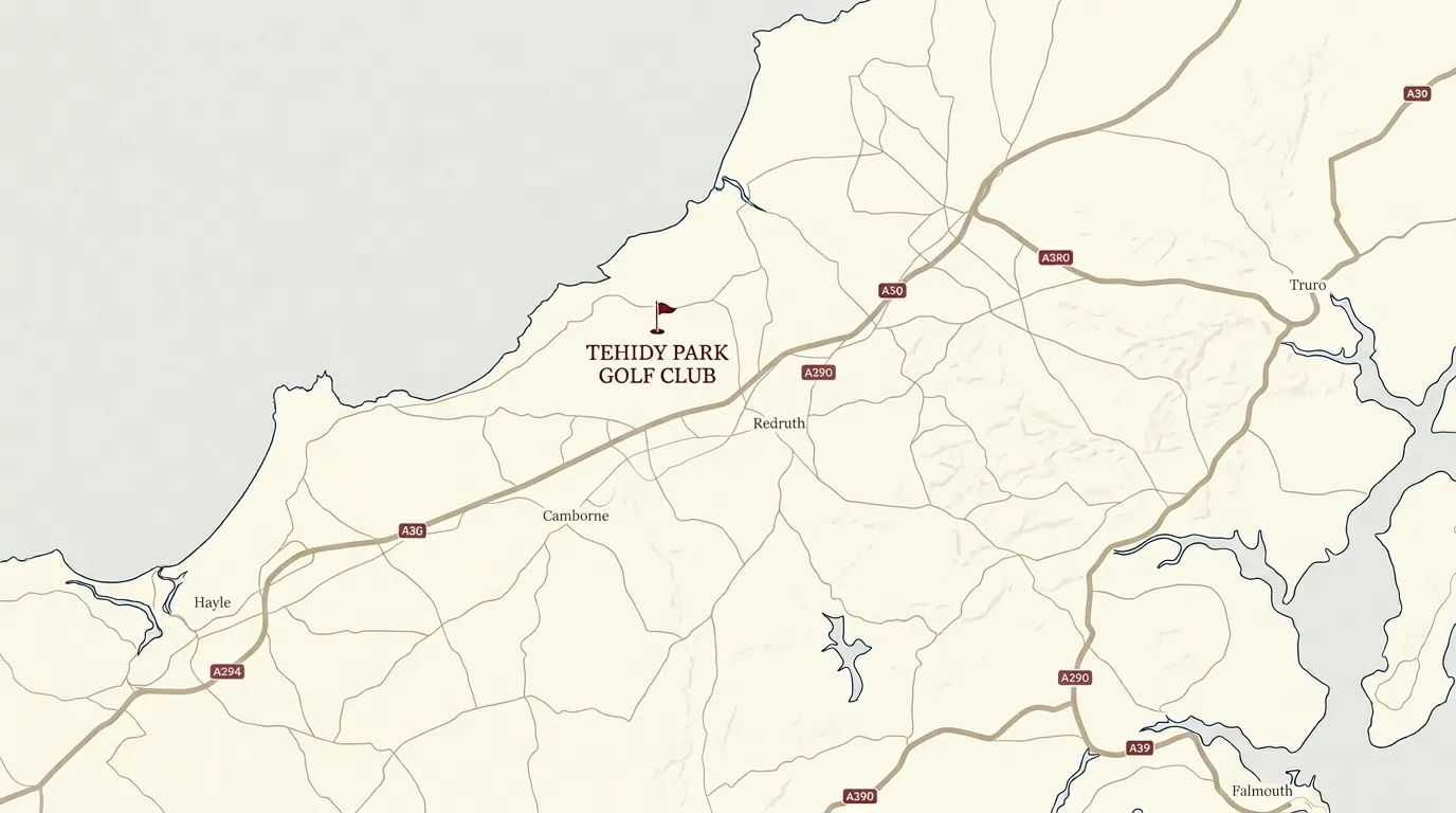 Tehidy Park Golf Club map